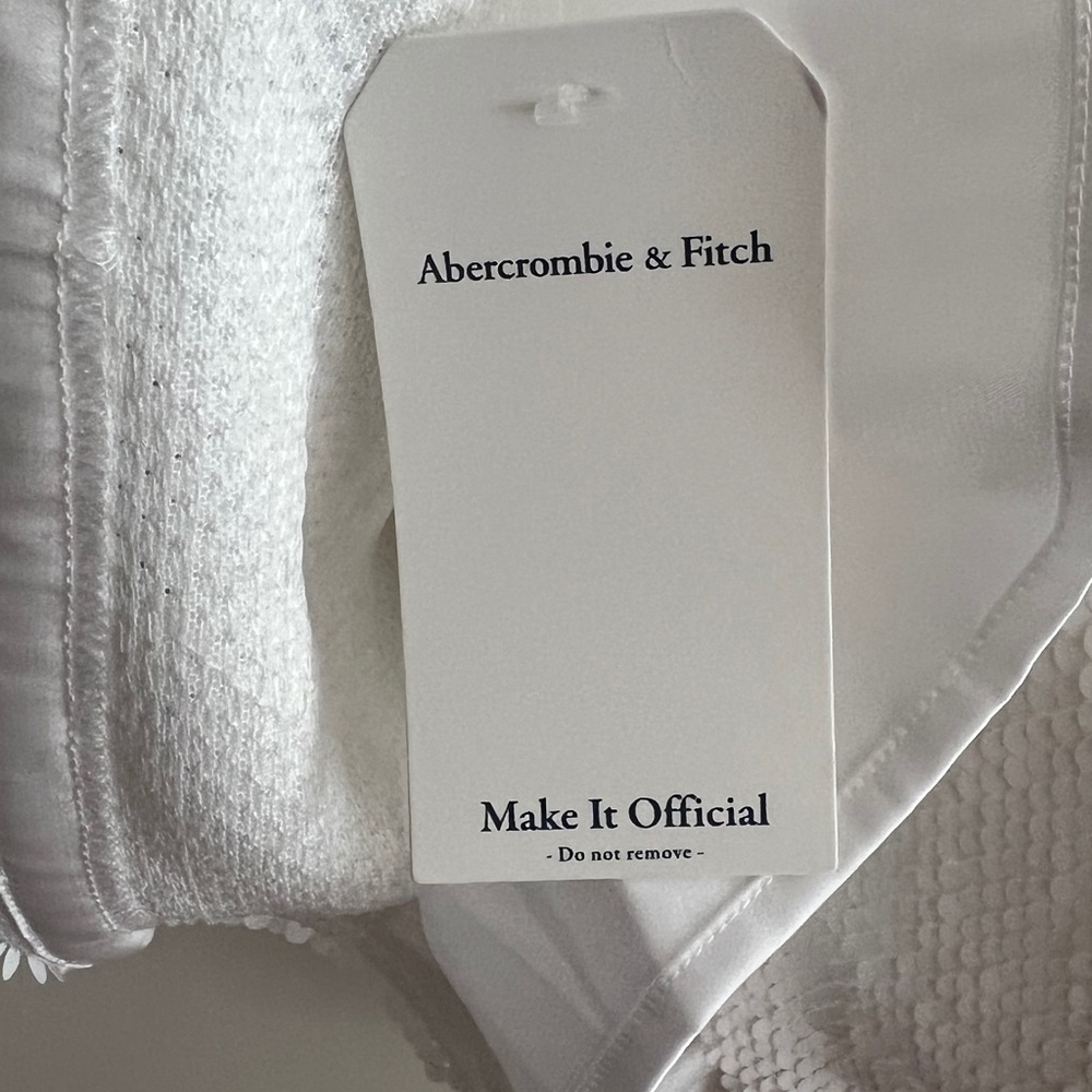 Abercrombie & Fitch White Sequin Mini Dress - Picture 5 of 5